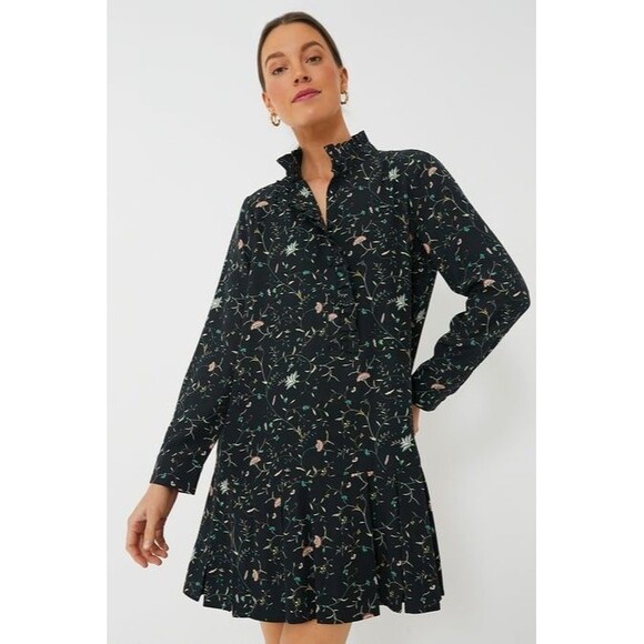 Tuckernuck M Black Floral Campden Vine Tate Dress - Picture 1 of 7
